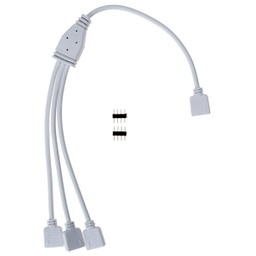 [DGPR-1426095] Cable Adaptador p/Cinta LED, RGB (1 vía hembra a 3 vías hembra)