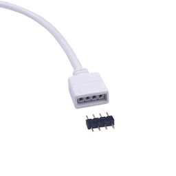 [DGPR-014835] Conector p/Cinta LED SMD5050, RGB, macho PCB 14mm y cable de 15cm, 1 vía