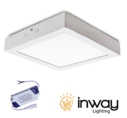 [DGPR-557469] Kit Panel LED Cuadrado Superficie, 24W, 12&quot;x12&quot;, NW 4000K, 90-140Vac, Dimmable