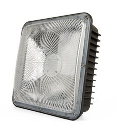 [DGPR-1024437] Lámpara Canopy de Emergencia LED SMD, 15W, 5000K, 100-277Vac, 130 Grados, IP65, Bronce, 130Lm/W