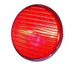 [DGPR-1025003] Luces de Semóforo LED con Cetificación EN12368, Roja, 85-265Vac, 300mm, Estándar ITE, Cover Frost.