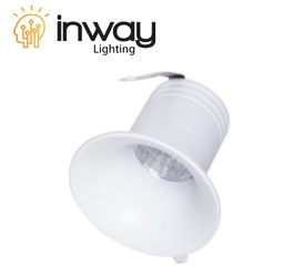 [DGPR-1025055] Lámpara Down Light LED, 1W, WW 3000K, 110-240Vac, IP20, 15 Grados, Blanco, Dimensiones: Ø25x36mm, Material: Aluminio, PF:0.5