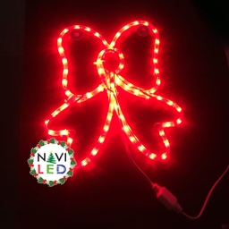 [DGPR-1026115] Adorno Navideño 2D en Manguera LED p/exterior tipo lazo, Rojo, 110Vac, Dimensiones: 35x31.5cm
