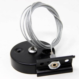 [DGPR-1026255] Kit de cables p/Colgar Rieles de Track Light de 2 cables, Negro