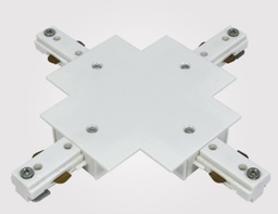 [DGPR-1026274] Conector en X, p/Riel de Track Light de 3 cables, Empotrar, Blanco