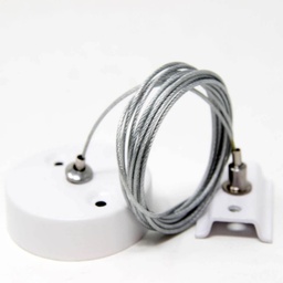 [DGPR-1026284] Kit de cables p/Colgar Rieles de Track Light de 4 cables, Blanco