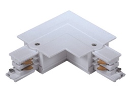 [DGPR-1026289] Conector en L, p/Riel de Track Light de 4 cables, Empotrar, Blanco