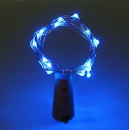 [DGPR-1027331] Tira de Luces LED de Cobre con Corcho con Batería, 0.3W, Azul, 20LED/2Metros
