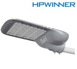 [DGPR-1027398] Lámpara Street Light LED Modular T33E-N4 con Base de 3 Pin, 215W, WW 3000K, 2111, 4x28pcs, Type II Medium, LUXEON 5050, 100-277Vac, Dimmable de 0-10Vdc, Supresor de pico externo de 20KV/10KA, adaptador 40-50mm, IP68, Gris