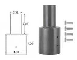 [DGPR-1027419] Adaptador p/Lámpara, Dimensiones: En la parte superior Φ60mm y en la parte inferior Φ110mm, Altura: 203.2mm