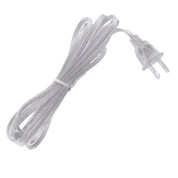 [DGPR-1027764] Power Cord cable clear p/Extensión Navideña LED, 1.5 Metros, 4A, 110Vac. Para Conectar Hasta 8 Extensiones de 200 leds