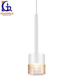 [DGPR-1028039] Lámpara LED Decorativa Colgante, DG50107P, 7W, NW 4000K, 85-265Vac, Dimensiones: Φ74x1500mm, IP20, Blanco