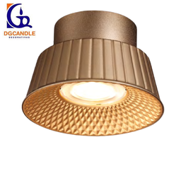 [DGPR-1028053] Lámpara LED Decorativa de Superficie, DG50880C, 6W, NW 4000K, 85-265Vac, Dimensiones: Φ150x96mm, IP20, Pale Gold