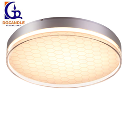 [DGPR-1028082] Lámpara LED Decorativa de Superficie, DG51038C, 60W, NW 4000K, 85-265Vac, Dimensiones: 480x480x85mm, IP20, Plateado