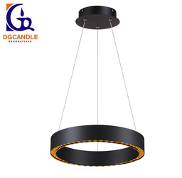 [DGPR-1028101] Lámpara LED Decorativa Colgante, DG50700P, 29W, NW 4000K, 85-265Vac, Dimensiones: 405x405x1500mm, IP20, Negro