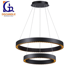 [DGPR-1028103] Lámpara LED Decorativa Colgante, DG50704P, 98W, NW 4000K, 85-265Vac, Dimensiones: 805x805x1500mm, IP20, Negro
