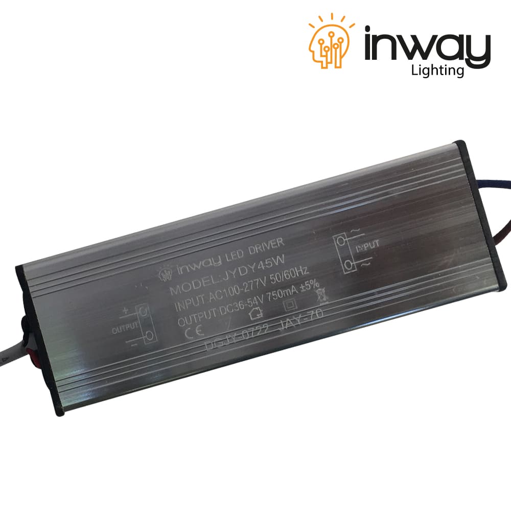 Driver p/Lampara LED, 45W, 100-277Vac, Output: 36-54Vdc, 750mA, IP65