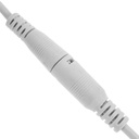 Conector p/Panel LED, 1 via Macho con cable, Blanco