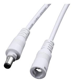 Conector p/Panel LED, 1 via Macho con cable, Blanco