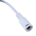 Conector p/Panel LED, 1 via Macho con cable, Blanco