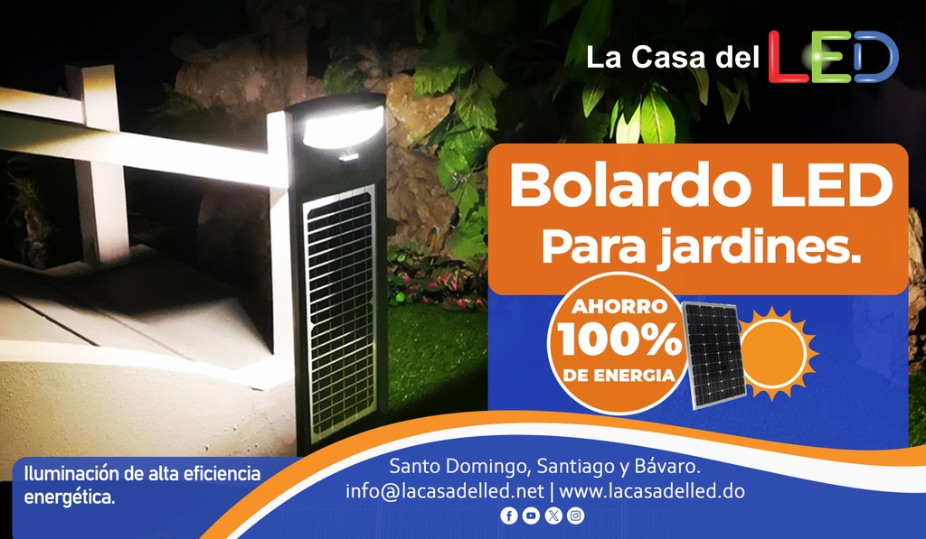 Bolardo LED de 20W con Panel Solar Integrado de 11Wp+9Wp y Sensor de Movimiento, NW 4000K, 120 Grados, Con Bateria de Litio de 38.4Wh, 6.4V, 6000mAh, IP65, Negro