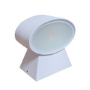 Lampara LED de Pared (Aplique), 6W, 2x3W, WW 3000K, 100-265Vac, 85 Grados, Dimensiones: 100x68x110mm, IP65, Blanca