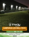 Lampara Wall Pack LED, 80W, 5000K, 100-277Vac, IP66, 120 Grados, 110Lm/W