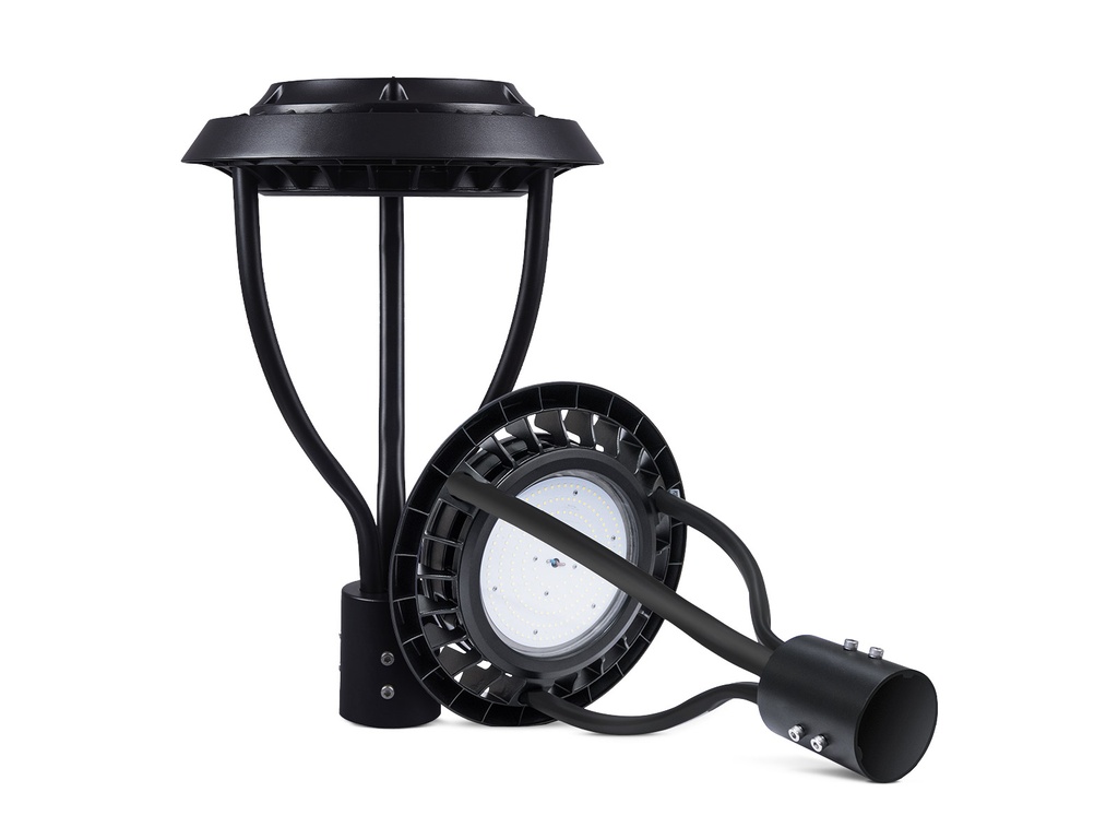 Lampara Garden Light LED, 150W, CW 6000K, 100-240Vac, Con Supresor de pico de 4KV, Base: 400mm, IP65, 90 Grados