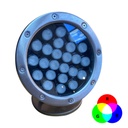 Lampara LED p/Fuente (DGU-002, IP68, 60 Grados, 24Vdc, 24W, RGB)