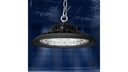Lampara High Bay SMD LED, Tipo UFO QG, 150W, CW 6000K, 100-277Vac, Supresor de Pico 4KV, IP65, 90 Grados