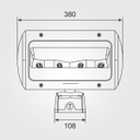 Lampara Wall Pack LED, 80W, 5000K, 100-277Vac, IP66, 120 Grados, 110Lm/W