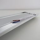 Lampara Slim Lineal de Superficie LED, 36W, 47.24&quot;(1200mm), CW 6000K, Difusor Opal, 100-265Vac, IP20, 120 Grados, Incluye: Clips