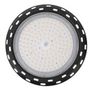 Lámpara High Bay SMD LED, Tipo UFO E, 50W, CW 6000K, 100-277Vac, Supresor de Pico 4KV, IP65, 90 Grados 110Lm/W