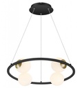 Lampara LED Decorativa Colgante, DG60190P, 32W, NW 4000K, 85-265Vac, Dimensiones:  590x590x1500mm, IP20, Verde oscuro con negro