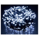 Extensión Navideña LED p/Exterior, 8W, CW 6000K + CW 6000K Flash, 200LED/10Metros, 110Vac, Con cable verde de 2mm, IP65