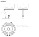 Lámpara Garden Light LED Modular GL1A-1, 60W, 5000K, M16A-VCA (1x63pcs), 5390, 90 Grados, SANAN 3030, 72,000 horas de vida útil, 100-277Vac, Base: 60-70mm, IP68, Gris Oscuro