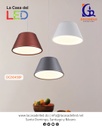 Lámpara LED Decorativa Colgante, DG50450P, 9W, NW 4000K, 85-265Vac, Dimensiones: 160x160x1500mm, IP20, Negro con Rose Gold