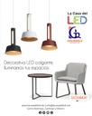 Lámpara LED Decorativa Colgante, DG50882P, 8W, NW 4000K, 85-265Vac, Dimensiones: Φ150x1500mm, IP20, Rose Gold con Negro