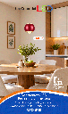 Lámpara LED Decorativa Colgante, DG61240P, 7W, NW 4000K, 85-265Vac, Dimensiones: Φ94x1500mm, IP20, Rojo Vino