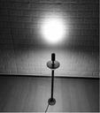 Lámpara tipo Reflector p/Jardin, 7.5W+4.5W, WW 3000K, IP65, 60 Grados, Diametro: Ø150mm, Material: Aluminio, Con Poste de 516.5mm, estaca y base de 110mm, Gris Oscuro