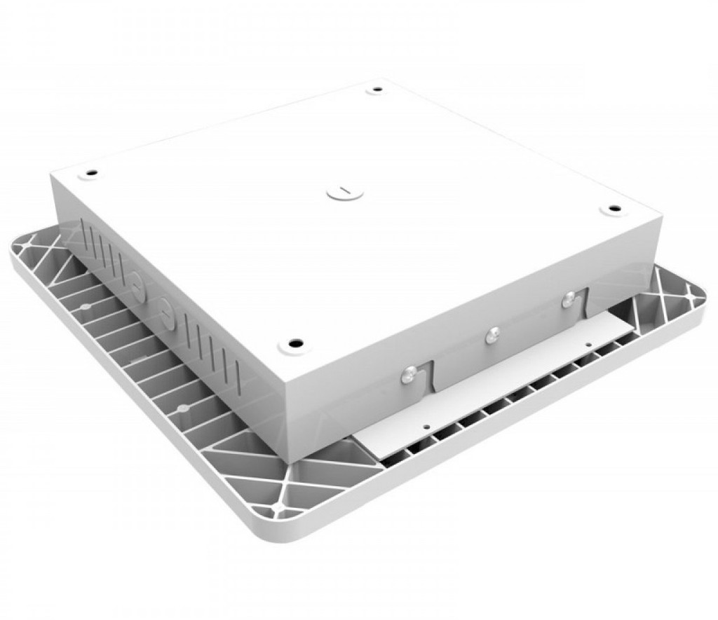 Lampara Canopy LED SMD, 80W, CW 6000K, 100-240Vac, Con Supresor de pico interno de 4KV, 120 Grados, IP65, Blanca, 110Lm/W