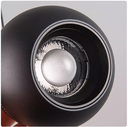 Lámpara Colgante Magnética LED tipo p/Riel de 20mm de ancho, 7W, NW 4000K, 48Vdc, Diámetro: 100mm, Instalación: Empotrar o Superficie, 10-55 Grados, Negra