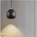 Lámpara Colgante Magnética LED tipo p/Riel de 20mm de ancho, 7W, NW 4000K, 48Vdc, Diámetro: 100mm, Instalación: Empotrar o Superficie, 10-55 Grados, Negra