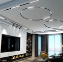 Lámpara Magnética LED tipo Arco p/Riel de 20mm de ancho con Rejilla / Foldable, 6W, 4.40&quot;(112mm), NW 4000K, 48Vdc, Instalación: Empotrar o Superficie, 24 Grados, Negra