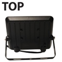 Lámpara Flood Light SMD TOP, 10W, CW 6000K, 100-265Vac, IP65, 120 Grados, Negra, Dimensiones: 120x85x25mm