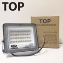 Lámpara Flood Light SMD TOP, 30W, WW 3000K, 100-265Vac, IP65, 120 Grados, Negra, Dimensiones: 123x148x24mm