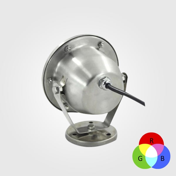 Lampara LED p/Fuente, DGU-002, 6W, RGB, 24Vdc, IP68, 60 Grados