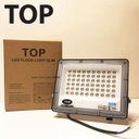 Lámpara Flood Light SMD TOP, 50W, WW 3000K, 100-265Vac, IP65, 120 Grados, Negra, Dimensiones: 160x205x26mm