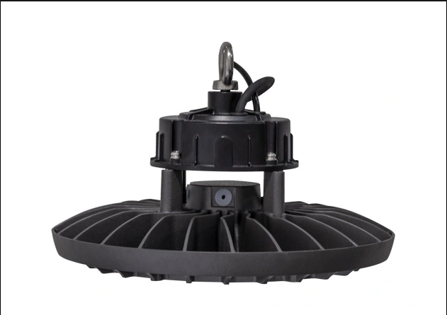 Lámpara High Bay Light LED Modular tipo UFO, TF33D, 200W, 5000K, 494pcs, 1534, 90 Grados, SANAN 3030, 50,000 horas de vida útil, 100-277Vac, Dimmable de 0-10Vdc, Con Supresor de Pico Interno de 6KV, Dimensiones: Φ335x205mm, IP65, Gris Oscuro