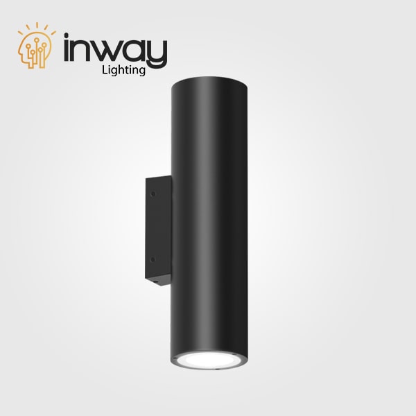 Lampara LED de Pared (Aplique), 20W, 5000K, 100-277Vac, 36 Grados, Dimensiones: 201x150x550mm, Material: Aluminio, IP65, Negro